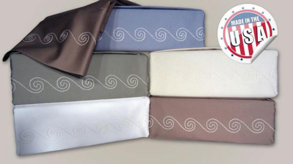 300TC SWIRL SHEET SET - IVORY