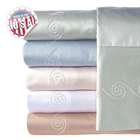 300TC SWIRL SHEET SET - IVORY