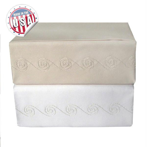 800TC SWIRL SHEET SET - IVORY