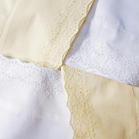 CAMDEN LACE MICRO-DENIER SHEET SET - IVORY