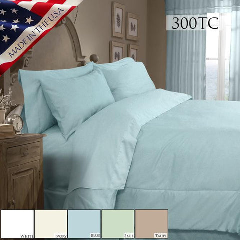 SUPREME SATEEN 300 SOLID COMFORTER SET - TAUPE