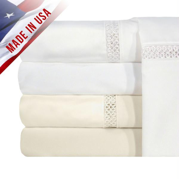 PRINCETON COLL 1200TC PILLOWCASE PAIR - IVORY