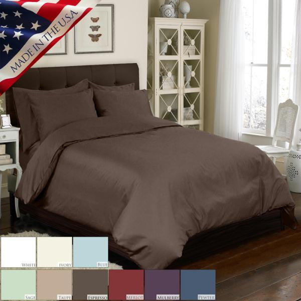 4 PC DUVET SET 300TC DUVET SET - SAGE