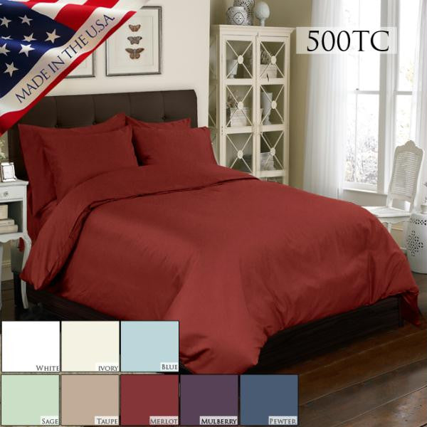 6 PC DUVET SET 500TC DUVET SET - SAGE