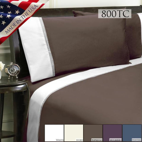 DUET 800TC SHEET SET - ESPRESSO