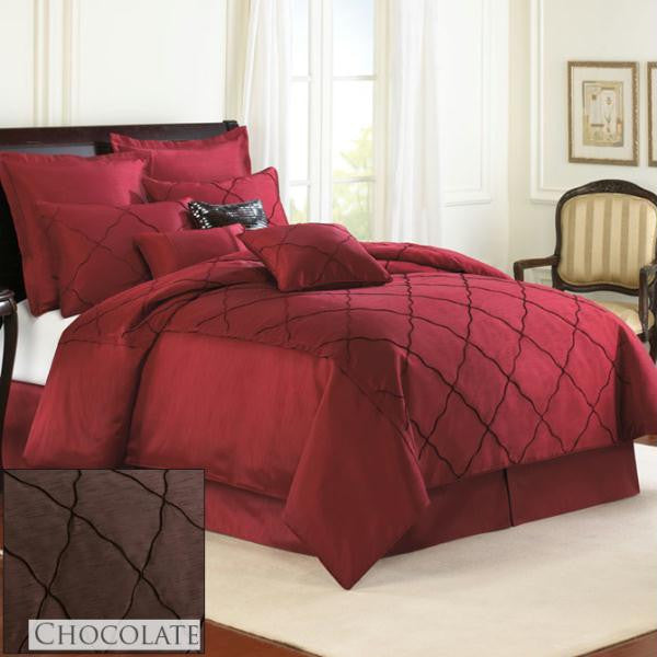 DIAMONTE THROW PILLOW - MERLOT